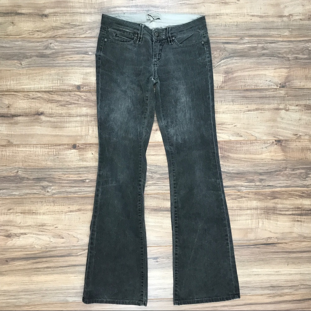 BCBGenerations Black Stonewash Flare Stretch Jeans